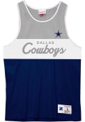 Dallas Cowboys COTTON MESH Tank Top - Navy Blue