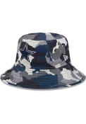 Dallas Cowboys New Era 2022 Training Camp Stretch Bucket Hat - Grey