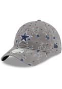 Dallas Cowboys Youth New Era JR Blossom 9TWENTY Adjustable Hat - Grey
