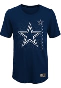 Dallas Cowboys Youth Ignition T-Shirt - Navy Blue