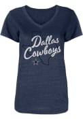 Dallas Cowboys Womens Antonia T-Shirt - Navy Blue