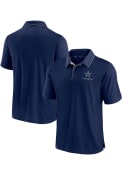 Dallas Cowboys POLY TEXTURED Polo Shirt - Grey