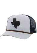 Dallas Cowboys Hooey State Patch Rope Trucker Adjustable Hat - White