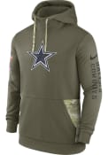 Dallas Cowboys Nike SALUTE TO SERVICE Hood - Olive