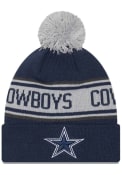 Dallas Cowboys New Era Repeat Cuff Knit - Navy Blue