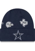 Dallas Cowboys New Era Identity Cuff Knit - Black
