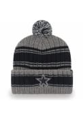 Dallas Cowboys 47 Rexford Cuff Pom Knit - Grey