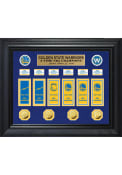 Golden State Warriors 6-Time NBA Champions Gold Mint Coin Banner Picture Frame
