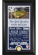 New York Yankees 12x20 Fan Rules Plaque