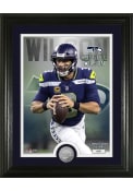 Seattle Seahawks Russel Wilson Silver Coin Photo Mint Plaque