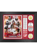 Tampa Bay Buccaneers Super Bowl LV Champions Banner Bronze Coin Photo Mint Plaque