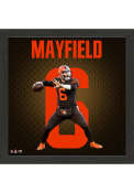 Cleveland Browns Baker Mayfield Impact Jersey Picture Frame