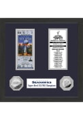 Seattle Seahawks Super Bowl Championship Ticket Collection Plaque
