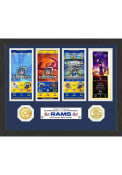 Los Angeles Rams Super Bowl LVI Champions Ticket Collection Plaque