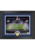 Los Angeles Rams Super Bowl LVI Champions Celebration Bronze Coin Plaque