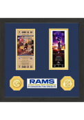 Los Angeles Rams Super Bowl LVI Champions Ticket and Coin Plaque