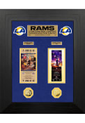 Los Angeles Rams Super Bowl LVI Champions Deluxe Ticket and Game Coin Plaque
