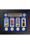 Los Angeles Rams Super Bowl LVI Champions Road to Super Bowl Ticket Plaque