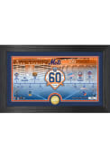 New York Mets 60th Anniversary Pano Bronze Coin Plaque