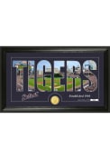 Detroit Tigers 12x20 Silhouette Word Art Photo Mint Plaque