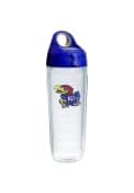 Kansas Jayhawks 24oz Clear Water Bottle