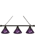 Black K-State Wildcats 3 Shade Light Pool Table
