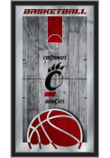 Black Cincinnati Bearcats 15x26 Basketball Wall Mirror