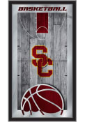 USC Trojans 15x26 Basketball Wall Mirror