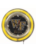 Wake Forest Demon Deacons 15 in Neon Wall Clock