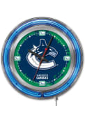 Vancouver Canucks 15 in Neon Wall Clock
