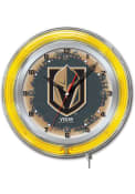 Vancouver Canucks 19 in Neon Wall Clock