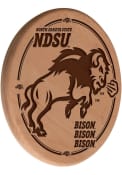 North Dakota State Bison 13 in Laser Engraved Wood Sign