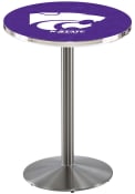 Silver K-State Wildcats L214 36 Inch Pub Table
