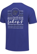 Grand Valley State Lakers Womens Comfort Colors Crew Neck T-Shirt - Blue