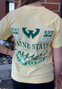 Wayne State Warriors Womens Comfort Colors Crew Neck T-Shirt - Yellow