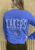 Grand Valley State Lakers Womens Comfort Colors T-Shirt - Blue