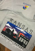 Kansas Jayhawks Comfort Colors T Shirt - Grey