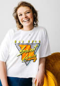 St. Louis Women's 90s Themed Cropped Short Sleeve T-Shirt - White
