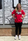 Dayton Flyers Womens Retro Stack Script T-Shirt - Red