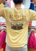 Kentucky Whiskey Glasses T Shirt - Yellow