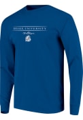 Drake Bulldogs Womens Classic Crew Sweatshirt - Blue