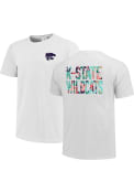 K-State Wildcats Womens Floral T-Shirt - White