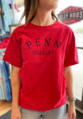 Pennsylvania Quakers Womens New Basic T-Shirt - Red