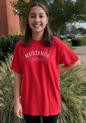 SMU Mustangs Womens New Basic T-Shirt - Red