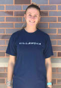 Villanova Wildcats Womens Wordmark Dots T-Shirt - Navy Blue
