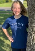 Washburn Ichabods Womens New Basic T-Shirt - Navy Blue