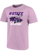 K-State Wildcats Womens Muscle Car T-Shirt - Purple