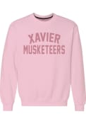 Xavier Musketeers Womens Classic Crew Sweatshirt - Pink