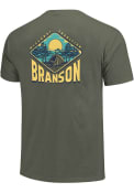 Branson Camping Diamond T Shirt - Olive