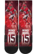 Patrick Mahomes Kansas City Chiefs Strideline Premium Full Sublimated Galaxy Crew Socks - Red